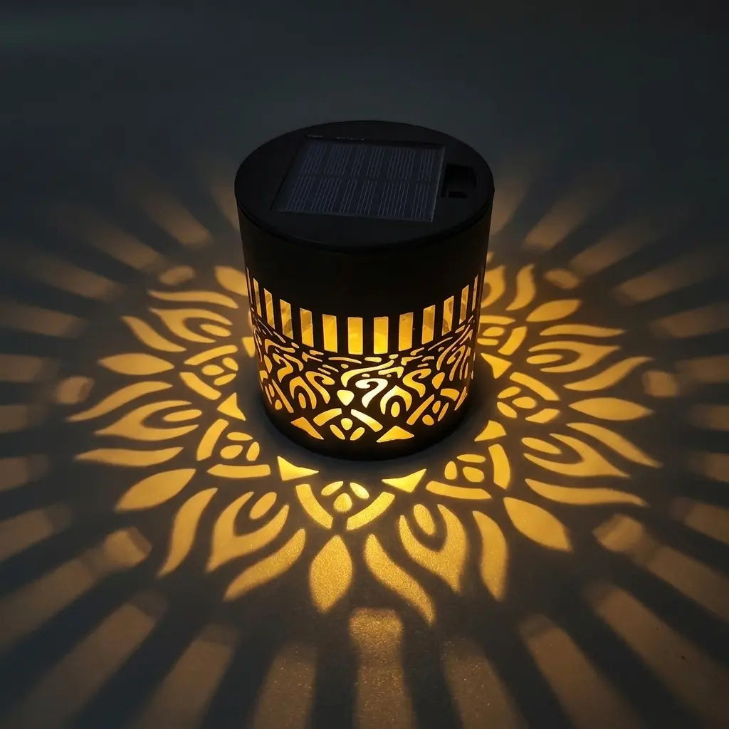 Fleur de Lumière lampe solaire décorative jardin projections florales | Jardin de Mamie