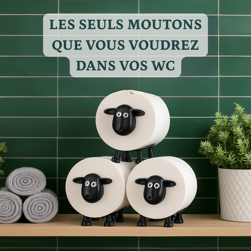 Mon petit mouton porte-papier toilette original décoratif salle de bain | Jardin de Mamie