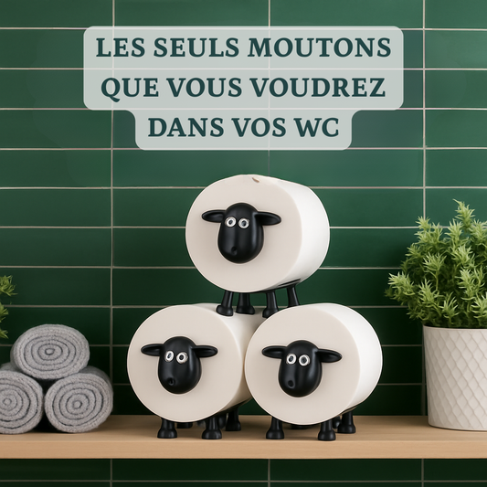 Mon petit mouton porte-papier toilette original décoratif salle de bain | Jardin de Mamie