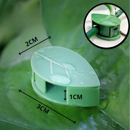 Clip feuille avec ses dimensions (3 cm sur 2 cm, 1 cm d'épaisseur)