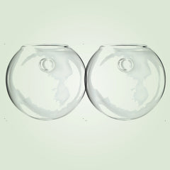 Bulles de Boutures, duo de 2 bulles en verre